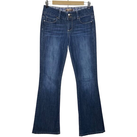 Paige Jeans Women 26 (29x32) Blue Boot Cut Hidden Hills Denim Y2K Flare USA Boho - Picture 1 of 12